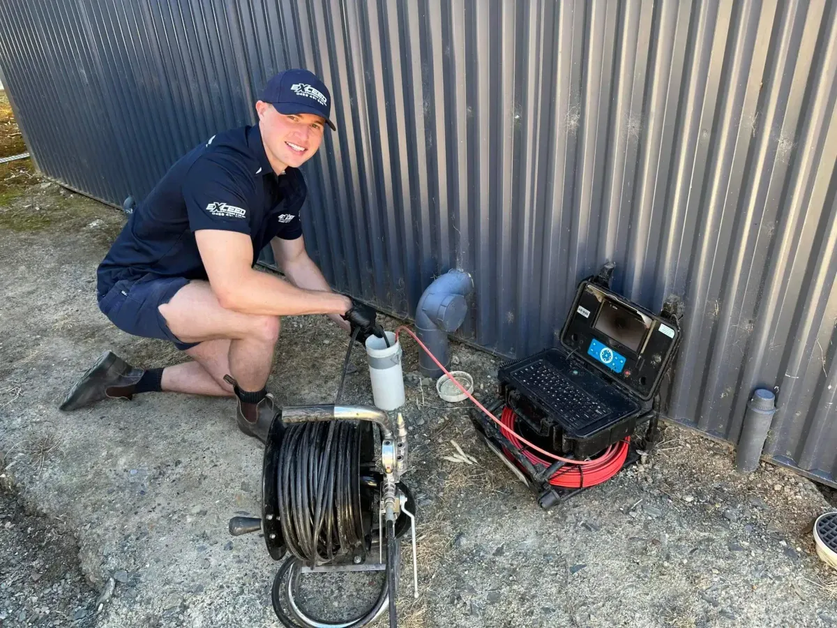A Clearview plumber carrying out the job step by step